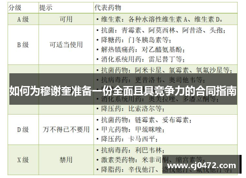如何为穆谢奎准备一份全面且具竞争力的合同指南
